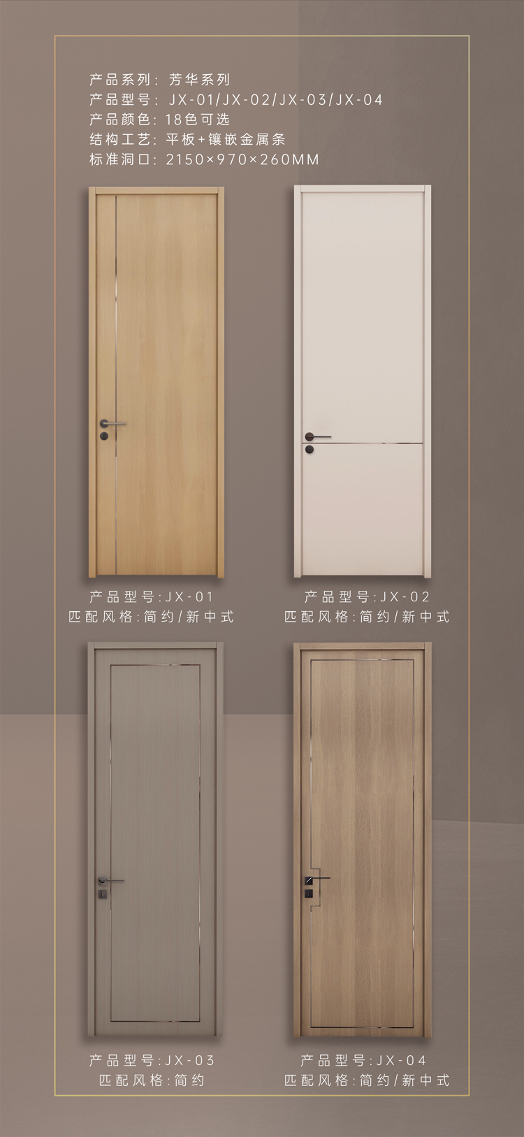 <strong>简一芳华系列木门</strong>